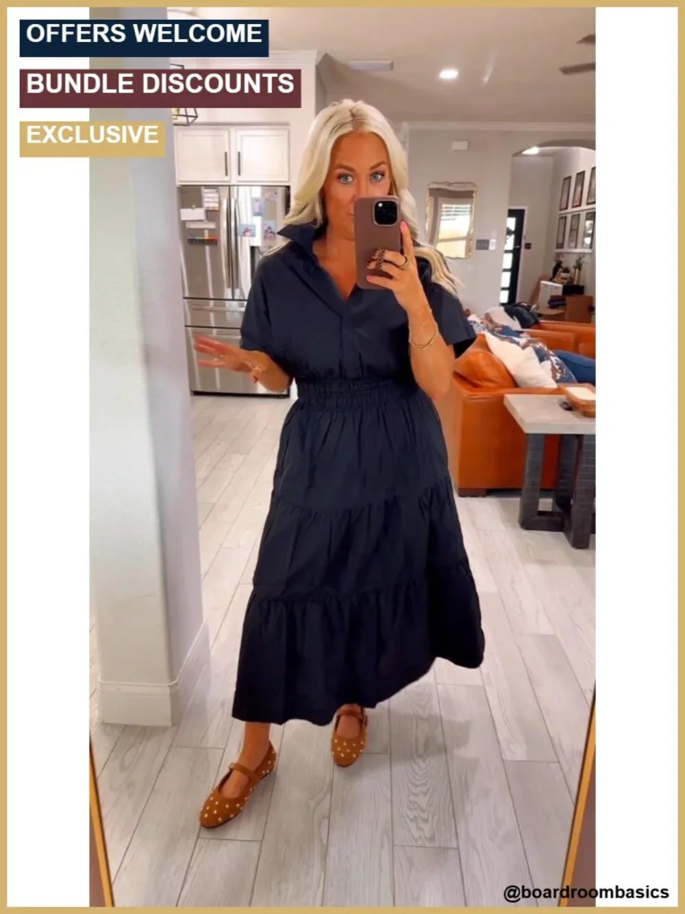 Women's V Neck Short Sleeve Maxi Dress with Pockets
